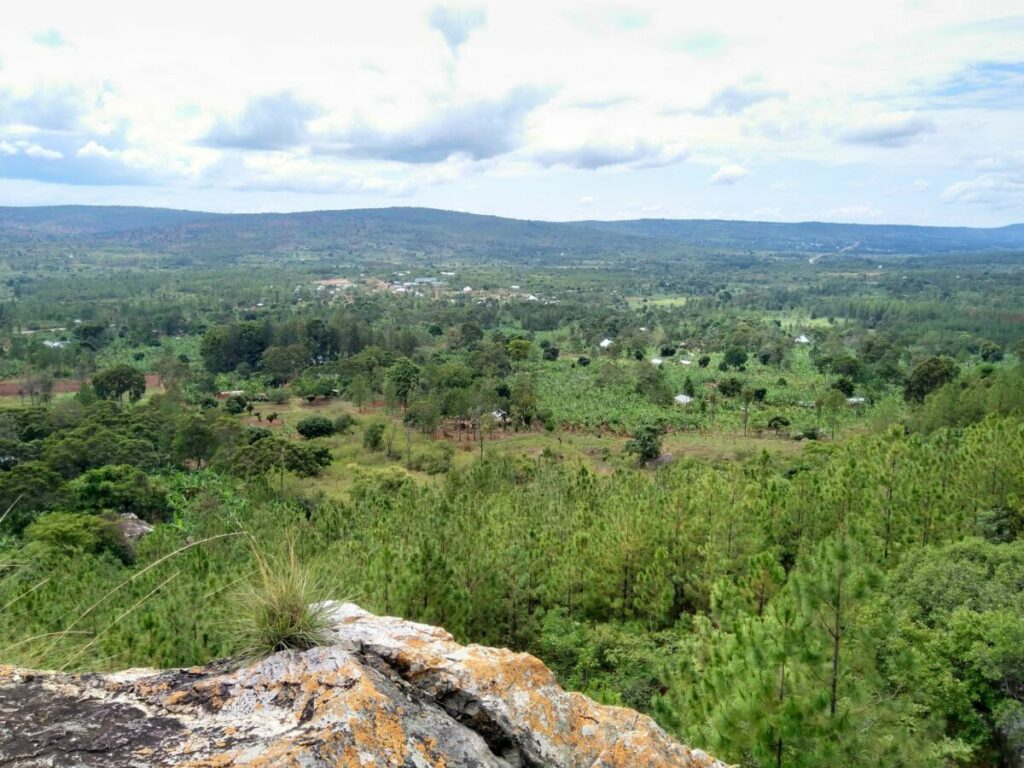 Nyamahanga village seen from the hill